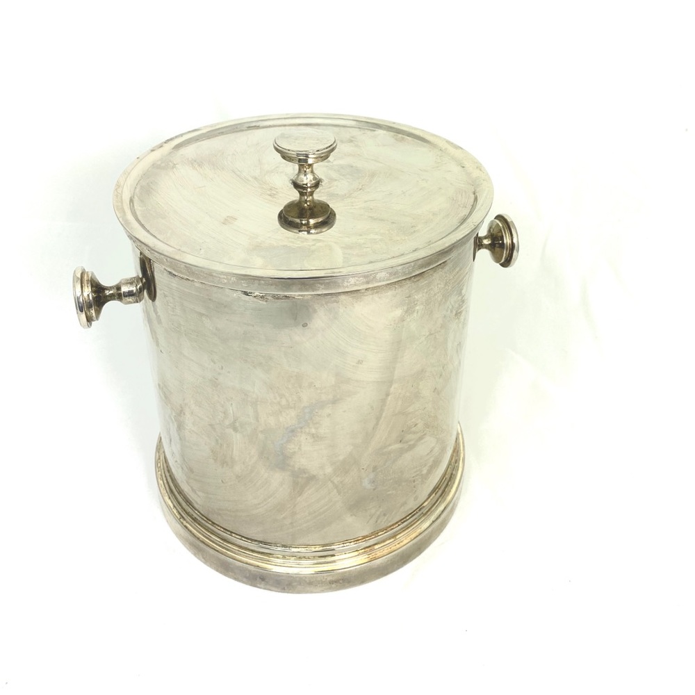 Restoration Hardware Ice Bucket Polished Nickel